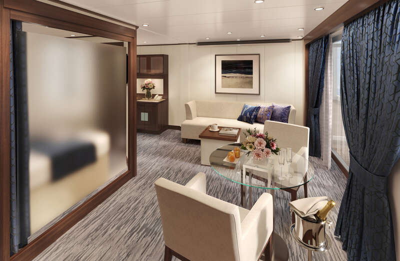 客室：ペントハウススイート　 提供元：商船三井クルーズ(株)