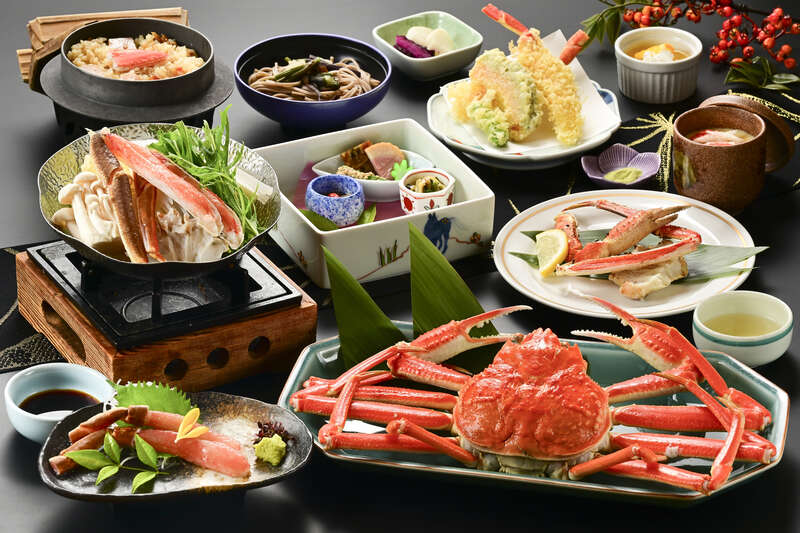 あわら北潟温泉hanaゆらり　かにづくし料理（イメージ）　　　提供元	あわら北潟温泉　hanaゆらり