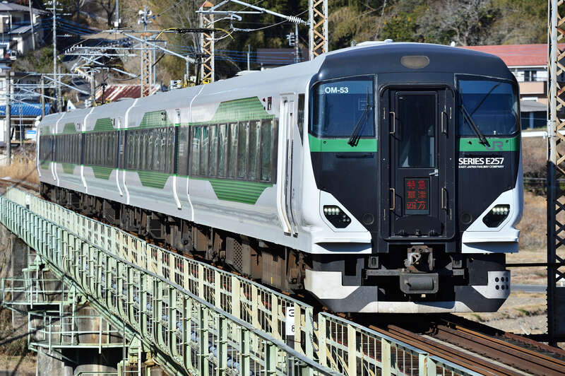 E257系 (イメージ) ※塗色は異なる場合があります。　画像提供：（株）JR東日本びゅうツーリズム＆セールス　JR東日本エージェントセンター